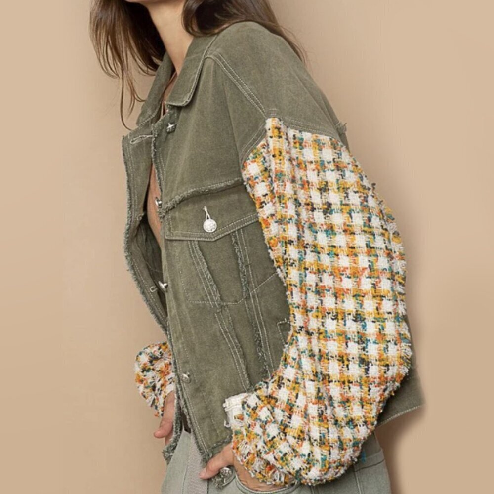 *NEW* POL Olive Embroidered Jacket - Picture 5 of 12
